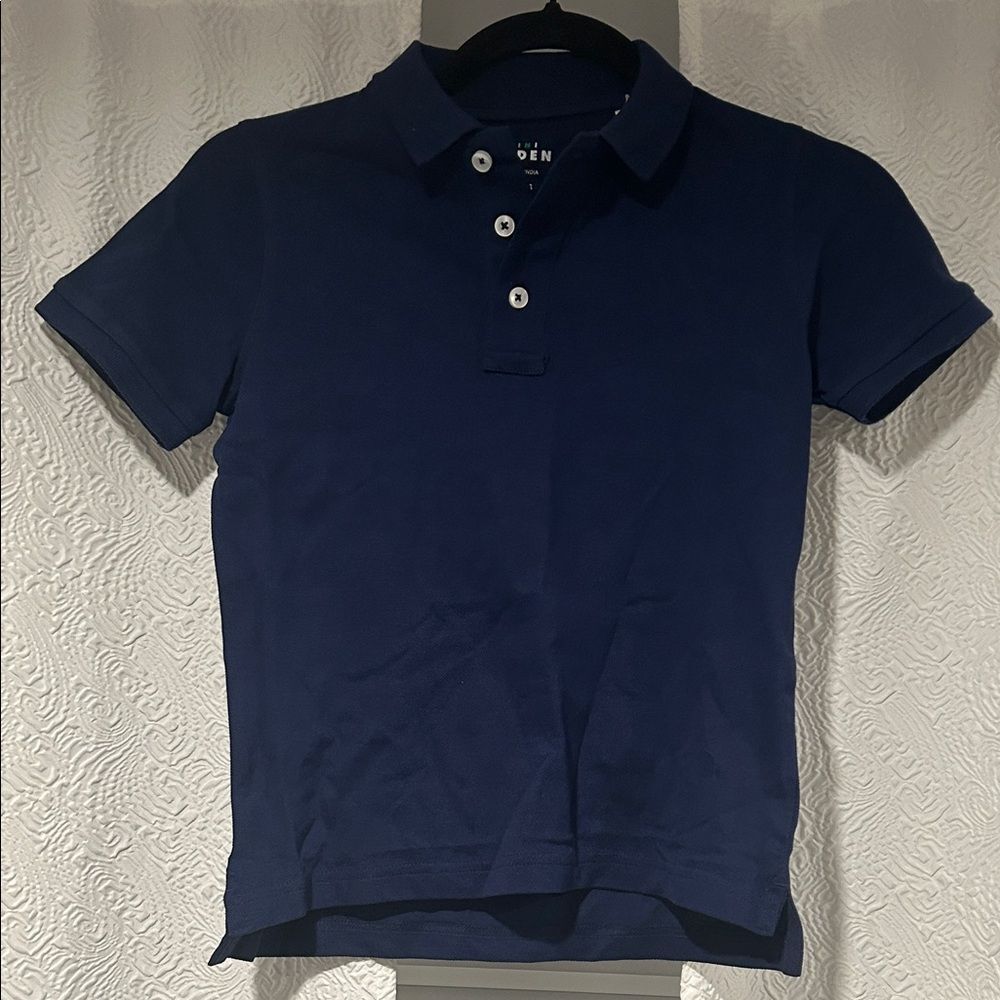 Mini Boden Navy Polo Shirt Boys 8-9 Years